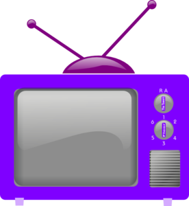 television-clker-purple-2