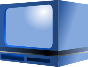 TV blue cartoon image