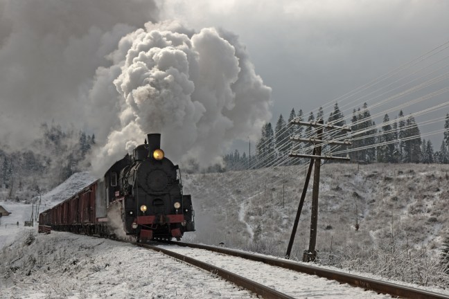 Old steam train