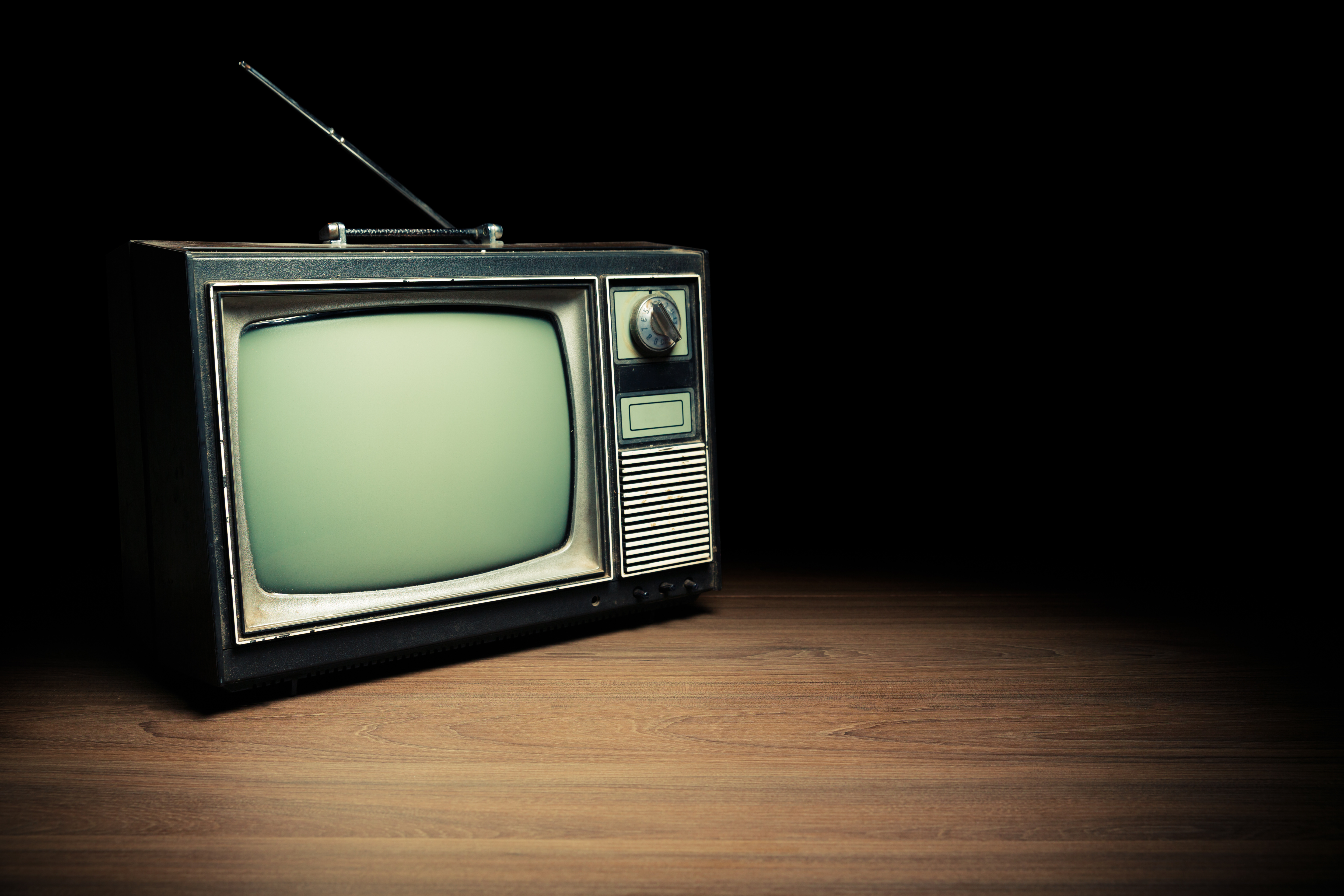 Retro television set/ high contrast image