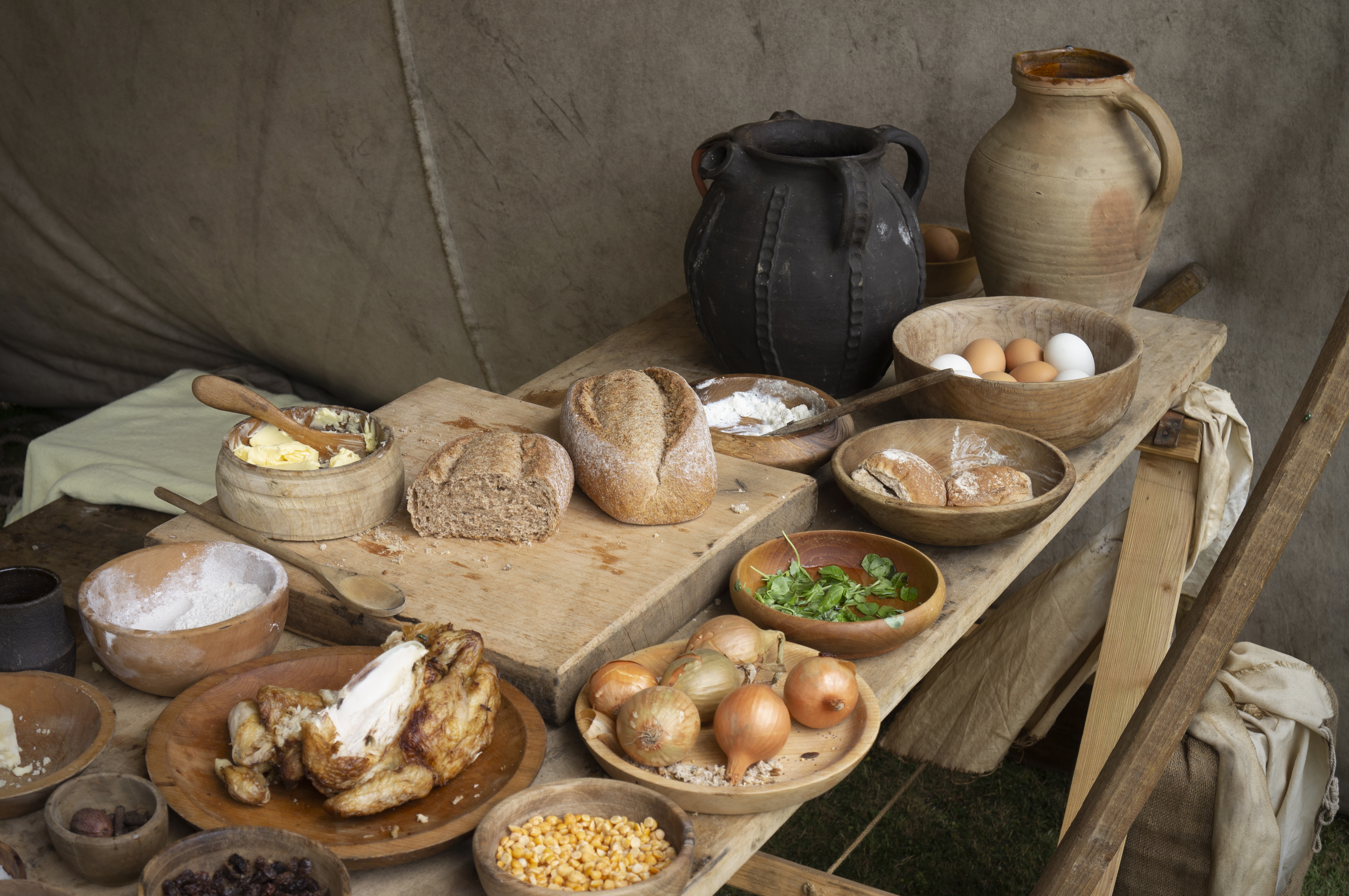 An early medieval feast.